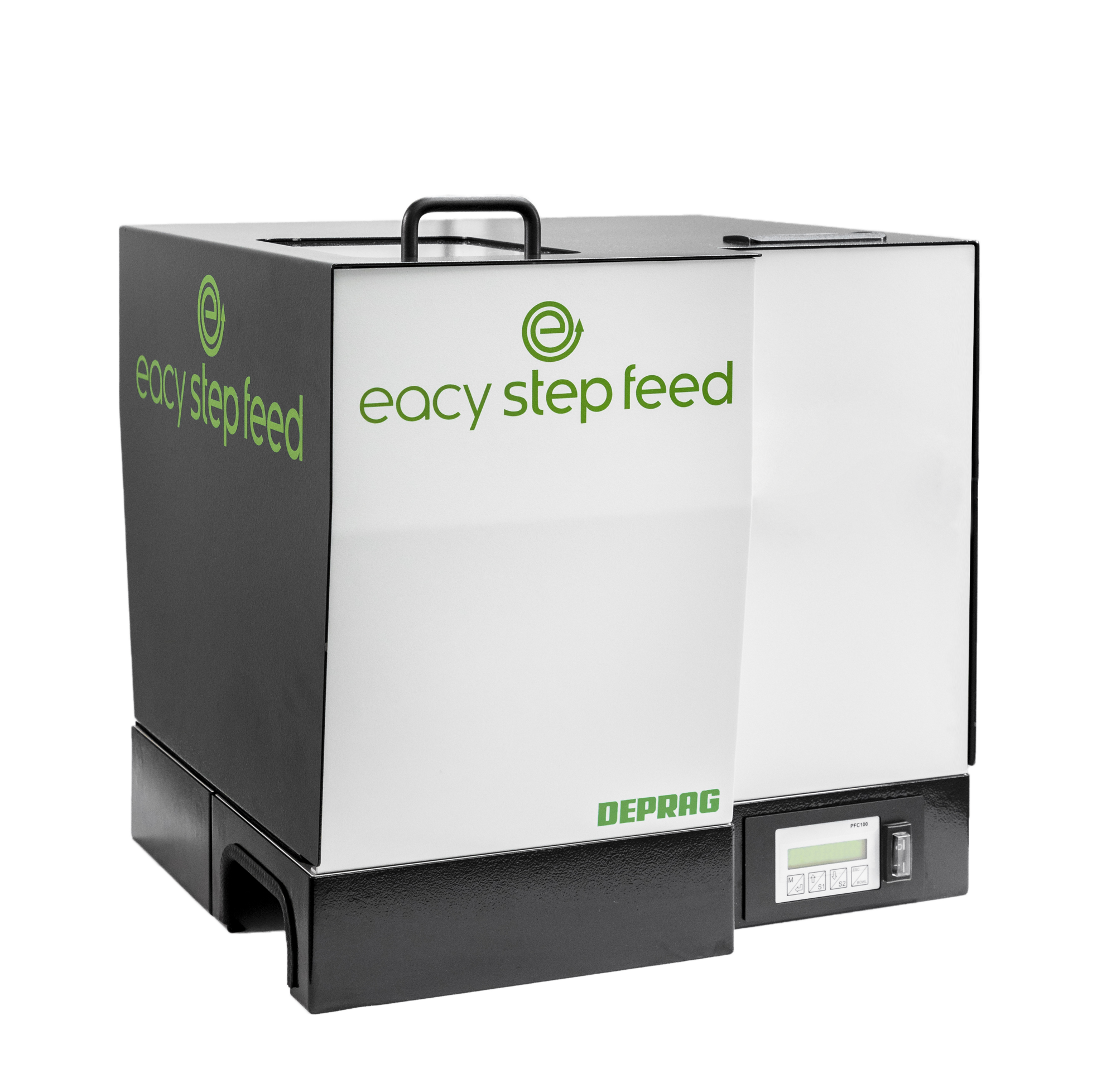 Deprag Eacy Step Feed detail aanzicht twee voor gecontroleerde stapsgewijze toevoer van kleine onderdelen — AWP / Vue détaillée 2 Deprag Eacy Step Feed pour alimentation contrôlée pas-à-pas de petites pièces — AWP