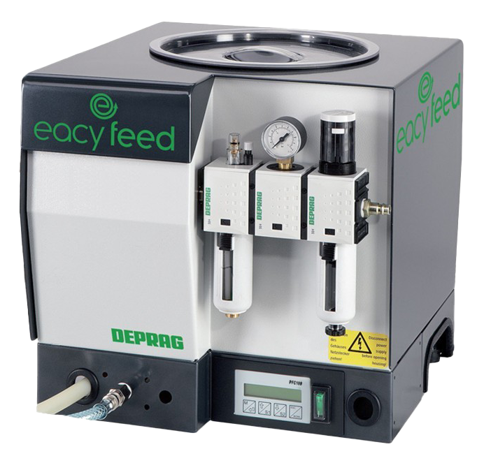 Deprag Bowl Feeder toevoersysteem voor automatische en betrouwbare schroef- en onderdelentoevoer in assemblage — AWP / Système d'alimentation Deprag Bowl Feeder pour alimentation automatique et fiable de vis et pièces en assemblage — AWP